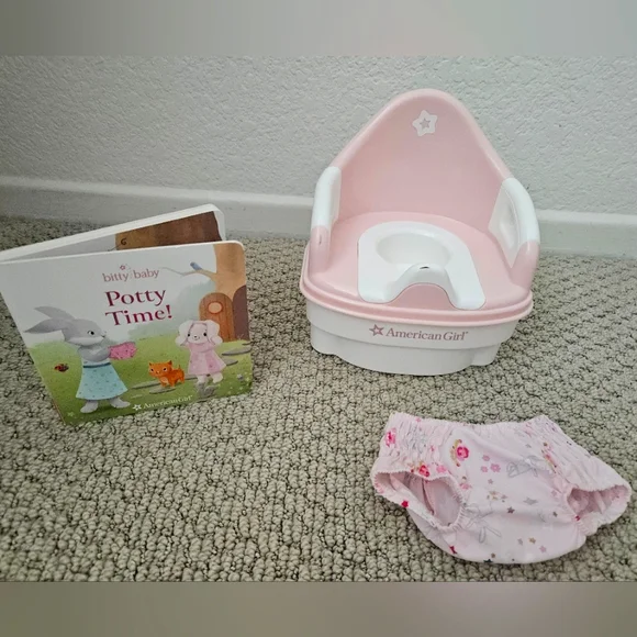 American Girl Bitty Baby Let's Go Potty Set